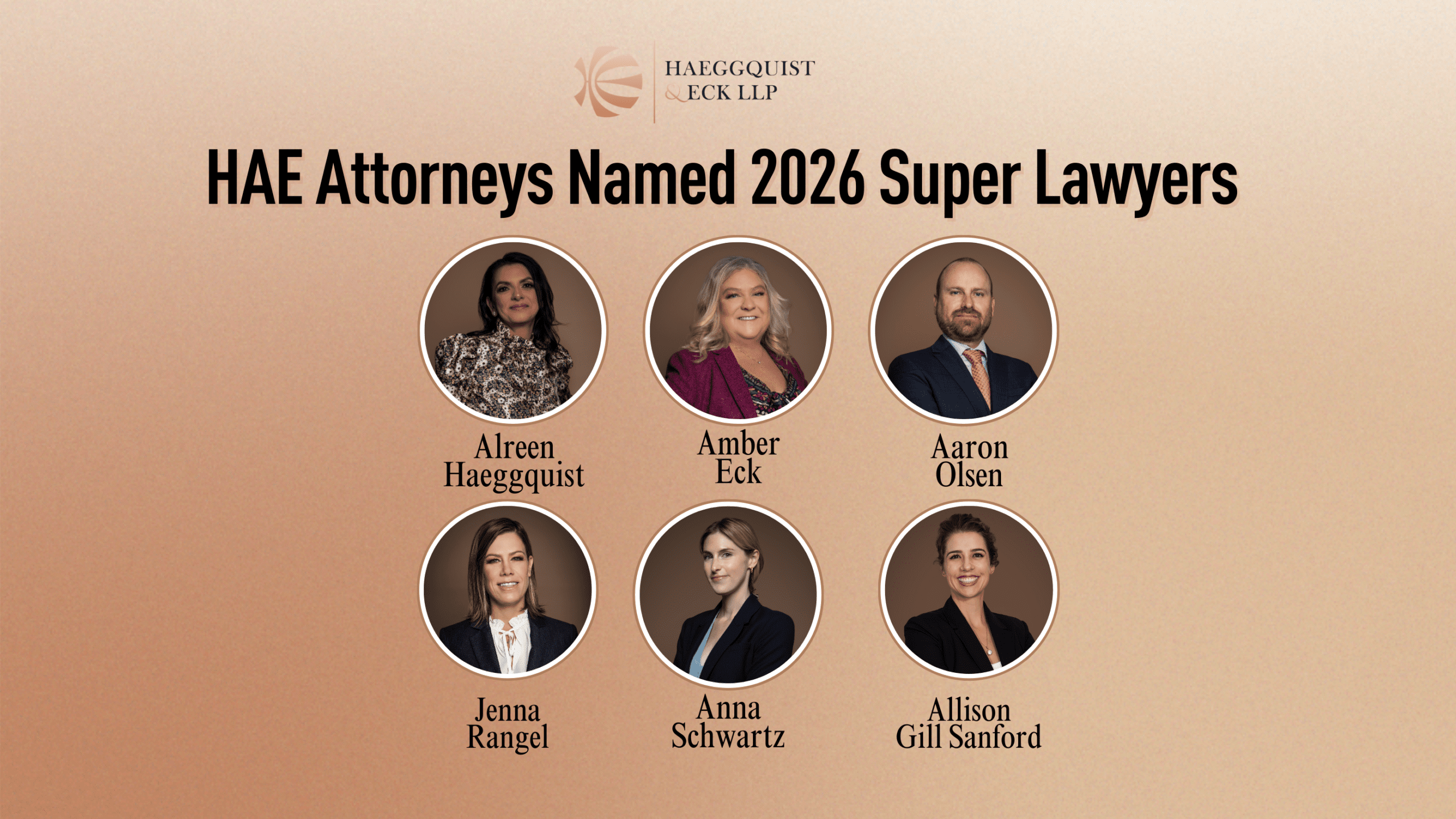 Haeggquist & Eck attorneys named to 2026 California Super Lawyers list